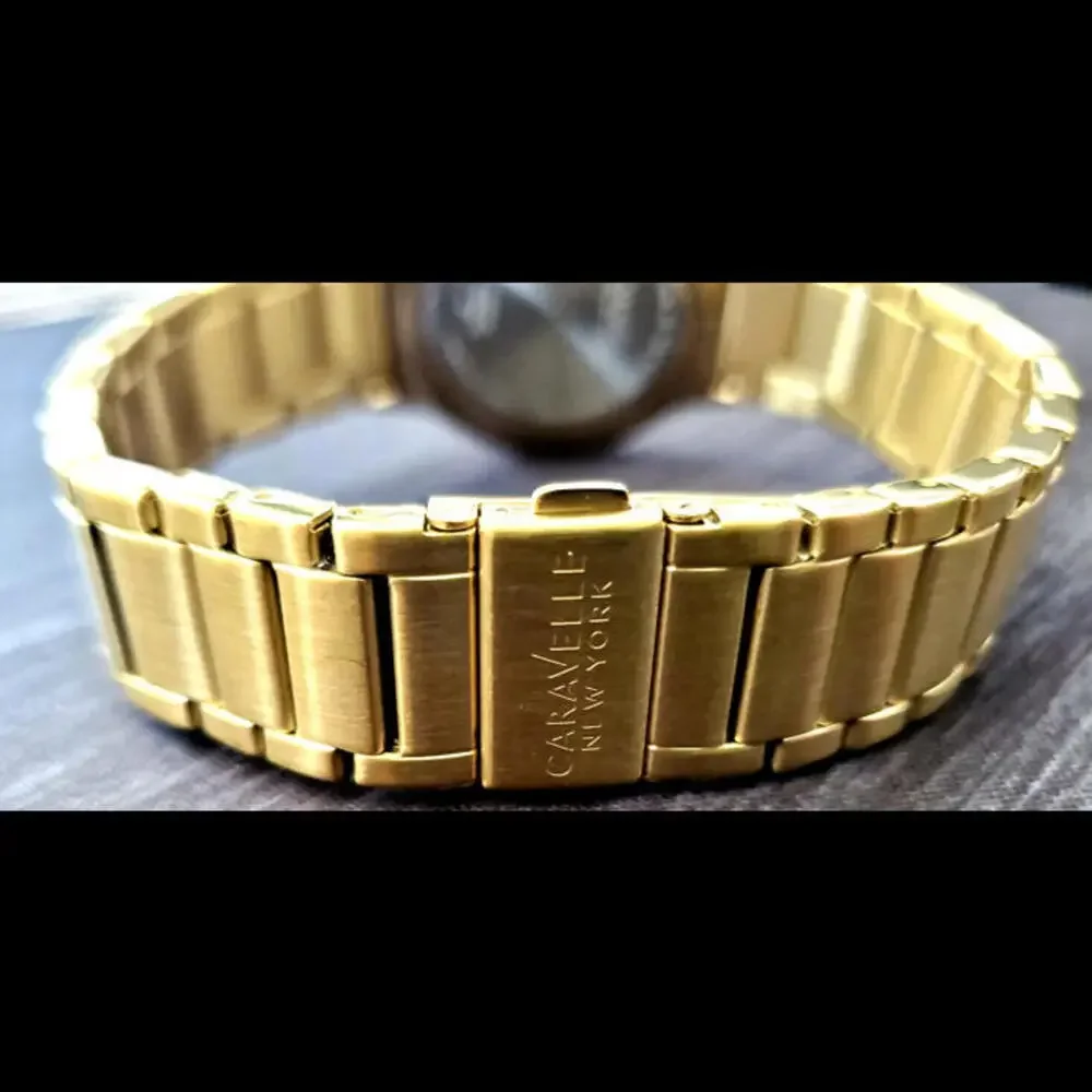 Caravelle Bulova Men's Day‎ Date Dress Watch Sunburst Dial